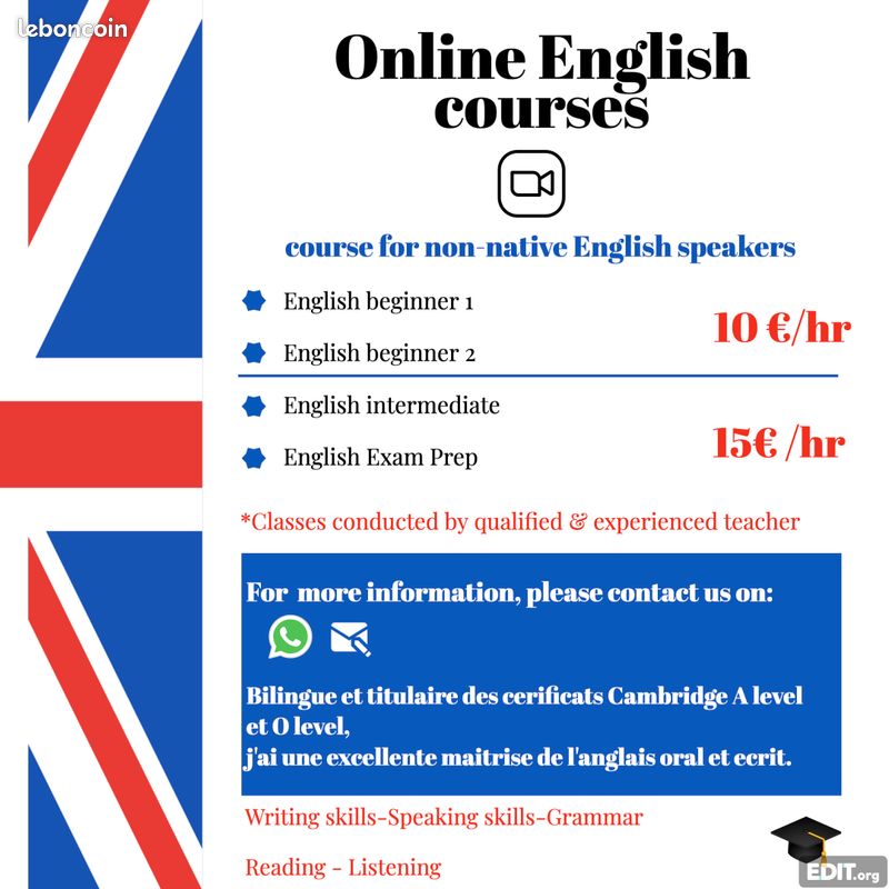 cours anglais online